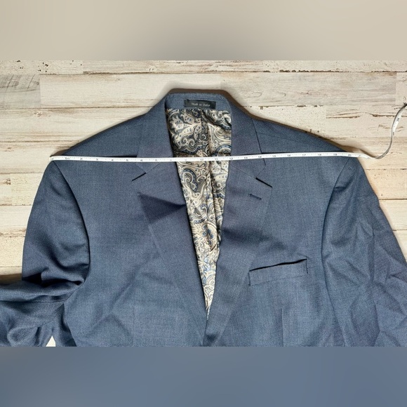 Lauren Ralph Lauren Blazer Jacket Men's 48L Blue Classic Liner Paisley Pattern - Picture 6 of 11